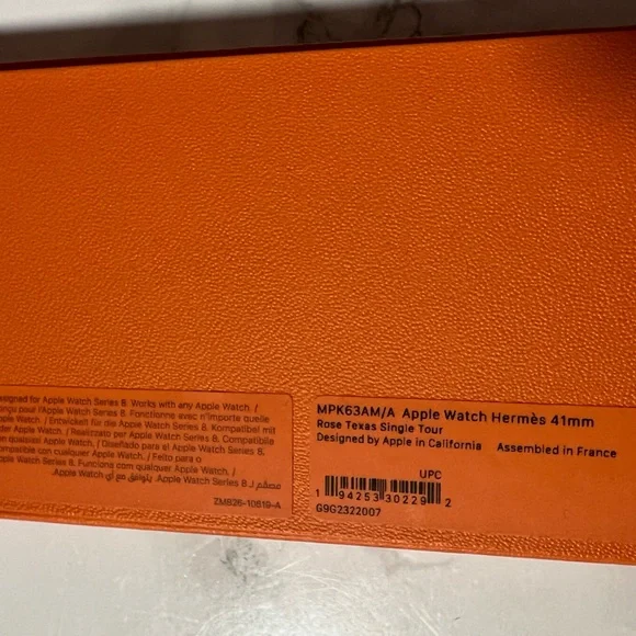 Hermes Apple Watch Band 41mm Rose Texas Swift Leather Single Tour - Picture 5 of 10